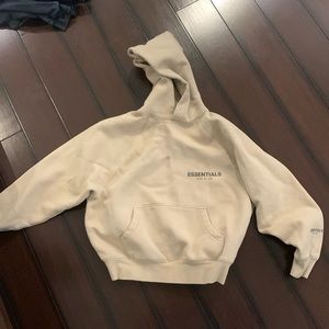 Essentials beige hoodie